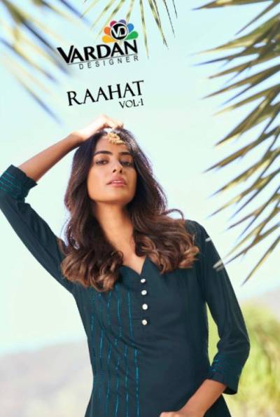 Raahat Vol 1 By Vardan  Designer Kurti With Pant Collection